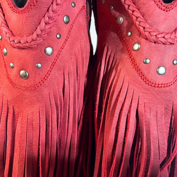 Liberty Black Women's Vegas Fringe Western Boots - Snip Toe, Boho - Picture 9 of 10